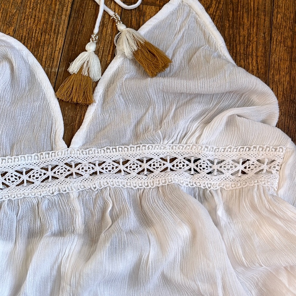 O’Neill swim coverup romper Fiesta white M NWT dainty fairy - Picture 4 of 14